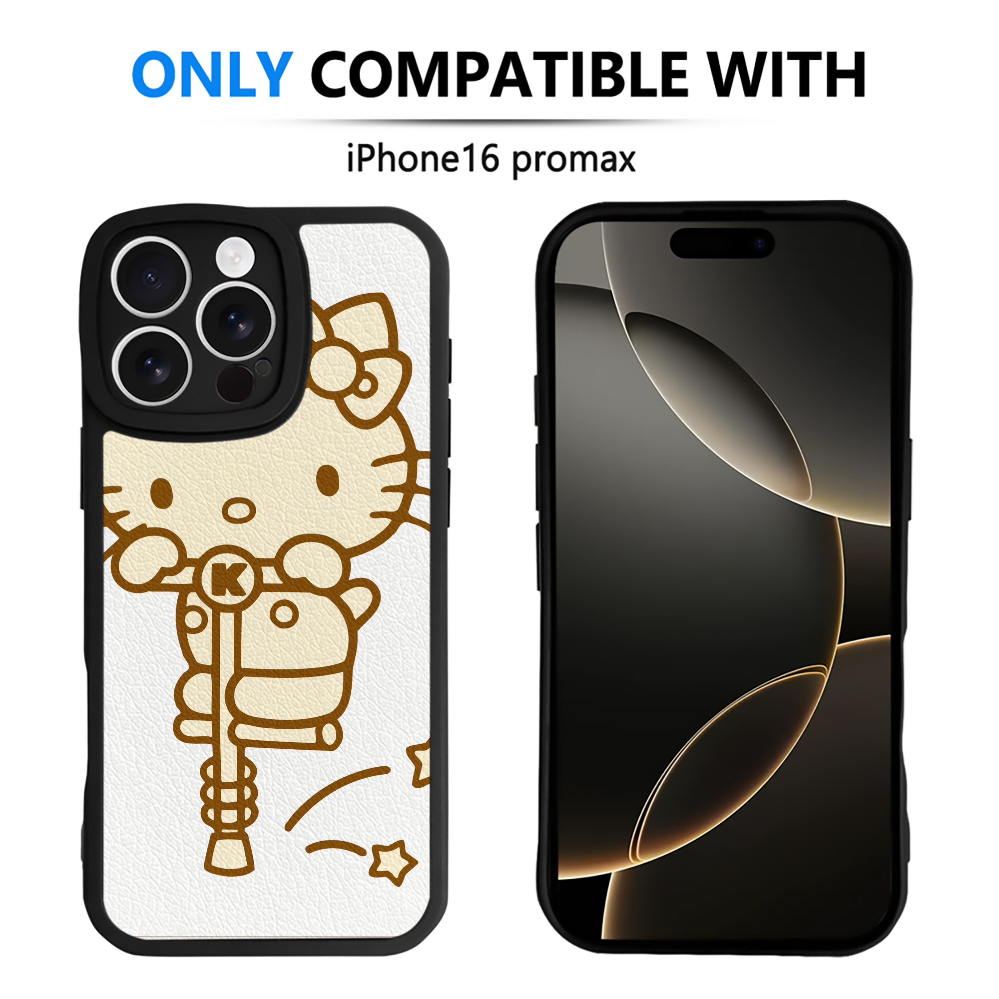 （画像用） Hello Kitty ハローキティ 【iPhone 16シリーズ対応】シリコンスマホケース（レザー調） 材質：シリコン